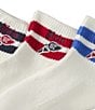 Polo Ralph Lauren Run Club Quarter Socks 3-Pack, Color:Off White - Image 2