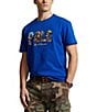 Color:Sapphire Star - Image 1 - Short Sleeve Classic-Fit Graphic Logo Jersey T-Shirt