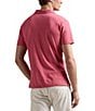 Polo Ralph Lauren Short Sleeve Linen-Blend Jersey Polo Shirt, Color:Adirondack Berry - Image 2