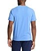 Color:Harobor Island Blue/White - Image 2 - Short Sleeve Logo Sleep T-Shirt