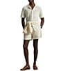 Polo Ralph Lauren Short-Sleeve Textured Pointelle Camp Shirt - Image 4