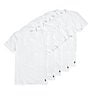 Color:White - Image 1 - Short Sleeve V-Neck Undershirt T-Shirt 5-Pack