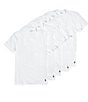 Color:White - Image 1 - Short Sleeve V-Neck Undershirt 5-Pack