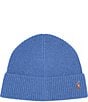 Polo Ralph Lauren Signature Cuff Wool Blend Beanie, Color:Soft Royal - Image 1