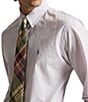 Polo Ralph Lauren Slim Fit Checked Stretch Poplin Long Sleeve Woven Shirt - Image 4