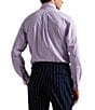 Polo Ralph Lauren Slim Fit Gingham Stretch Poplin Long Sleeve Woven Shirt, Color:AIX Lavender/White - Image 2