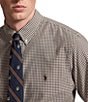 Polo Ralph Lauren Slim Fit Gingham Stretch Poplin Long Sleeve Woven Shirt - Image 3