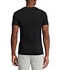 Color:Black - Image 3 - Slim Fit Ribbed Crew Neck T-Shirts 3-Pack