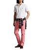 Color:Pale Red - Image 3 - Slim-Fit Solid Stretch Chino Pants