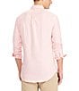 Color:BSR Pink - Image 2 - Slim-Fit Solid Stretch Oxford Long-Sleeve Woven Shirt