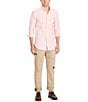 Color:BSR Pink - Image 3 - Slim-Fit Solid Stretch Oxford Long-Sleeve Woven Shirt