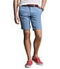 Color:Channel Blue - Image 1 - Slim-Fit Stretch 9.5#double; Inseam Shorts