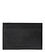 Color:Black - Image 2 - Slim Pebbled Leather Card Case