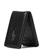 Color:Black - Image 3 - Slim Pebbled Leather Money Clip