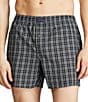 Color:Smith Black Plaid - Image 3 - Smith Black Plaid Woven Boxers