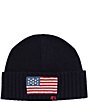 Polo Ralph Lauren Solid American Flag Wool-Rich Beanie - Image 4