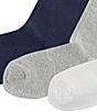 Polo Ralph Lauren Solid Crew Socks, 3 Pack - Image 3