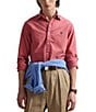 Polo Ralph Lauren Solid Garment-Dye Oxford Classic Fit Long Sleeve Woven Shirt, Color:Adirondack Berry - Image 1