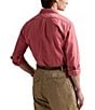 Polo Ralph Lauren Solid Garment-Dye Oxford Classic Fit Long Sleeve Woven Shirt, Color:Adirondack Berry - Image 2