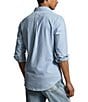 Color:Estate Blue - Image 2 - Solid Garment-Dye Oxford Classic Fit Long Sleeve Woven Shirt