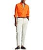 Color:Bright Signal Orange - Image 3 - Solid Garment-Dye Oxford Classic Fit Long Sleeve Woven Shirt