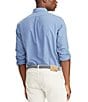 Polo Ralph Lauren Solid Garment-Dye Oxford Classic Fit Long Sleeve Woven Shirt, Color:Bastille Blue - Image 2