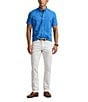 Polo Ralph Lauren Solid Garment-Dye Oxford Short Sleeve Woven Shirt, Color:Blue Orbit - Image 3