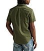 Polo Ralph Lauren Solid Garment-Dye Oxford Short Sleeve Woven Shirt, Color:New Olive - Image 2