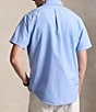 Polo Ralph Lauren Solid Garment-Dye Oxford Short Sleeve Woven Shirt - Image 5