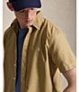 Polo Ralph Lauren Solid Garment-Dye Oxford Short Sleeve Woven Shirt - Image 4