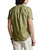 Color:Sage Green - Image 2 - Solid Garment-Dye Oxford Short Sleeve Woven Shirt
