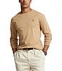 Color:Classic Camel Heather - Image 1 - Classic-Fit Soft Cotton Long-Sleeve T-Shirt