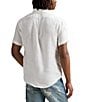 Polo Ralph Lauren Solid Linen Short Sleeve Woven Shirt, Color:New Ceramic White - Image 2