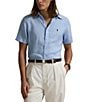 Polo Ralph Lauren Solid Linen Short Sleeve Woven Shirt - Image 1