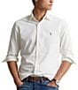 Color:White - Image 1 - Solid Oxford Long-Sleeve Woven Shirt