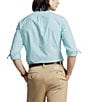 Color:Aegean Blue - Image 2 - Solid Oxford Long-Sleeve Woven Shirt