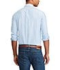 Color:Blue - Image 2 - Solid Oxford Long-Sleeve Woven Shirt