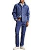 Color:Light Navy - Image 3 - Straight Fit Flat Front Stretch Twill Chino Pants