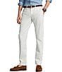 Color:Deckwash White - Image 1 - Straight-Fit Flat-Front Stretch Twill Chino Pants