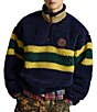 Polo Ralph Lauren Striped Pile Fleece Quarter Zip Pullover - Image 1