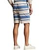 Color:Patina Stripe - Image 2 - Striped Spa Terry 8.5#double; Inseam Shorts