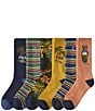 Polo Ralph Lauren Surf Club Bear 6-Pack Socks, Color:Multi - Image 1