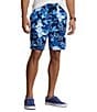 Color:Jarden Floral/Navy - Image 1 - Tonal Floral French Terry 7.5#double; Inseam Shorts
