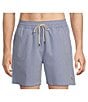 Polo Ralph Lauren Traveler Classic Bengal-Stripe 5.75 Inseam Swim Trunks, Color:Cruise Royal - Image 1
