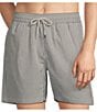Polo Ralph Lauren Traveler Classic Bengal-Stripe 5.75 Inseam Swim Trunks, Color:New Olive - Image 1