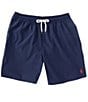 Polo Ralph Lauren Traveler Solid 5.75#double; Inseam Swim Trunks, Color:Newport Navy - Image 1