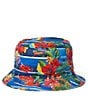 Color:Le Grand Blue Print - Image 2 - Tropical Print Twill Bucket Hat