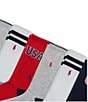 Polo Ralph Lauren USA Crew Socks 6-Pack, Color:Assorted - Image 2