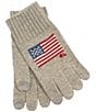 Polo Ralph Lauren Warm Blend Flag Design Gloves, Color:Andover Heather - Image 2