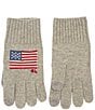 Polo Ralph Lauren Warm Blend Flag Design Gloves, Color:Andover Heather - Image 3